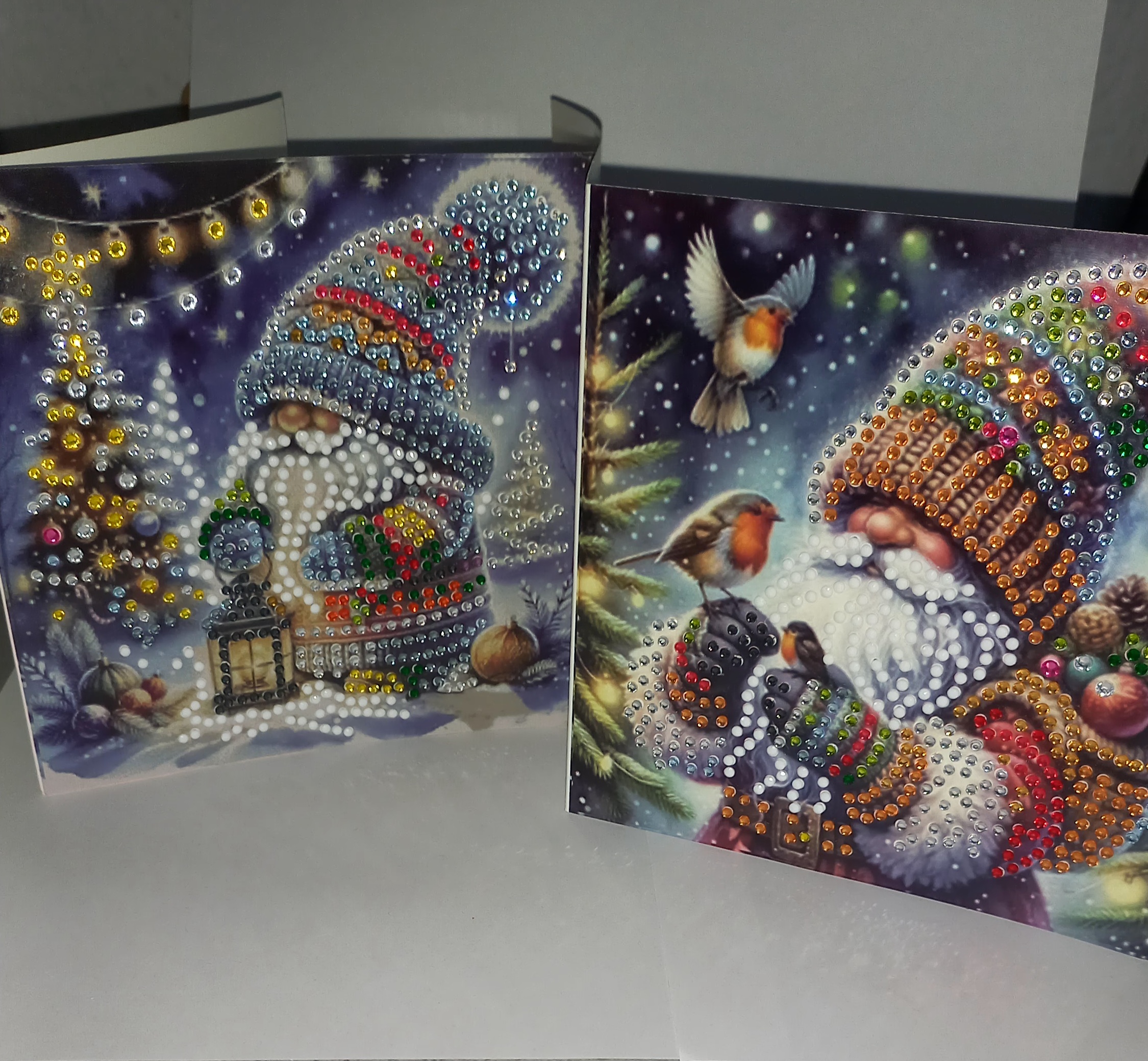 Kerstkaarten , Diamond Painting , €2 per stuk